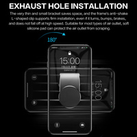 STONEGO 360 Metal samochodowy magnetyczny uchwyt na telefon uniwersalny magnes uchwyt do otworu wentylacyjnego w uchwyt samochodowy do telefonu stojak 5